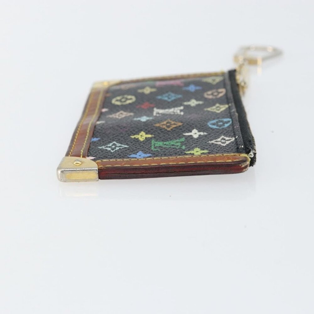 LOUIS VUITTON Multicolor Pochette Cles Coin Purse Black M13664 LV Auth 158853 - Picture 5 of 16